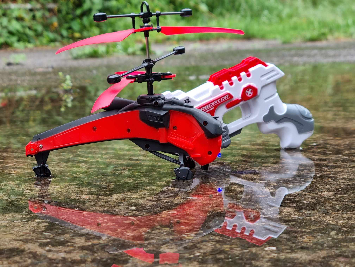 RC Helicopter Indoor Kids 1ch Easy Fly Laser Pistol Control Remote Drone UFO ADHD Toy Plane