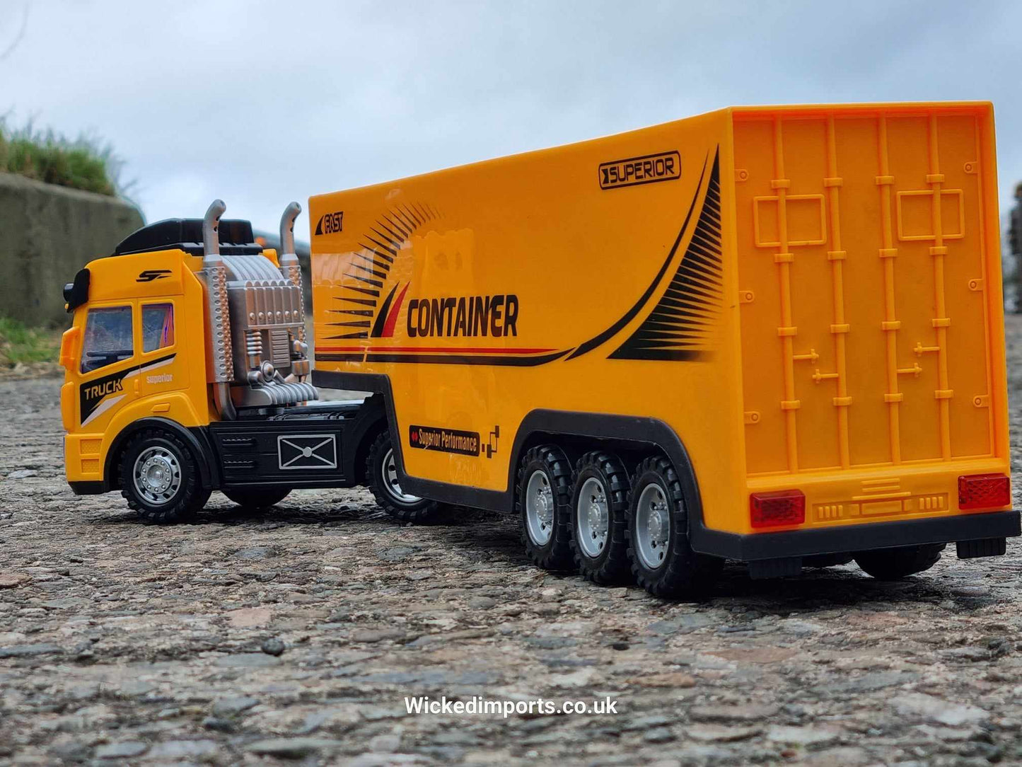 RC School Bus Container Truck Radio Control Lorry Scania Wagon Toy R/C Model Gift Trucker