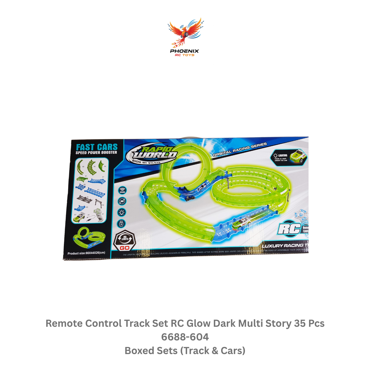 Phoenix RC Toys 6688-604 glow track set product image