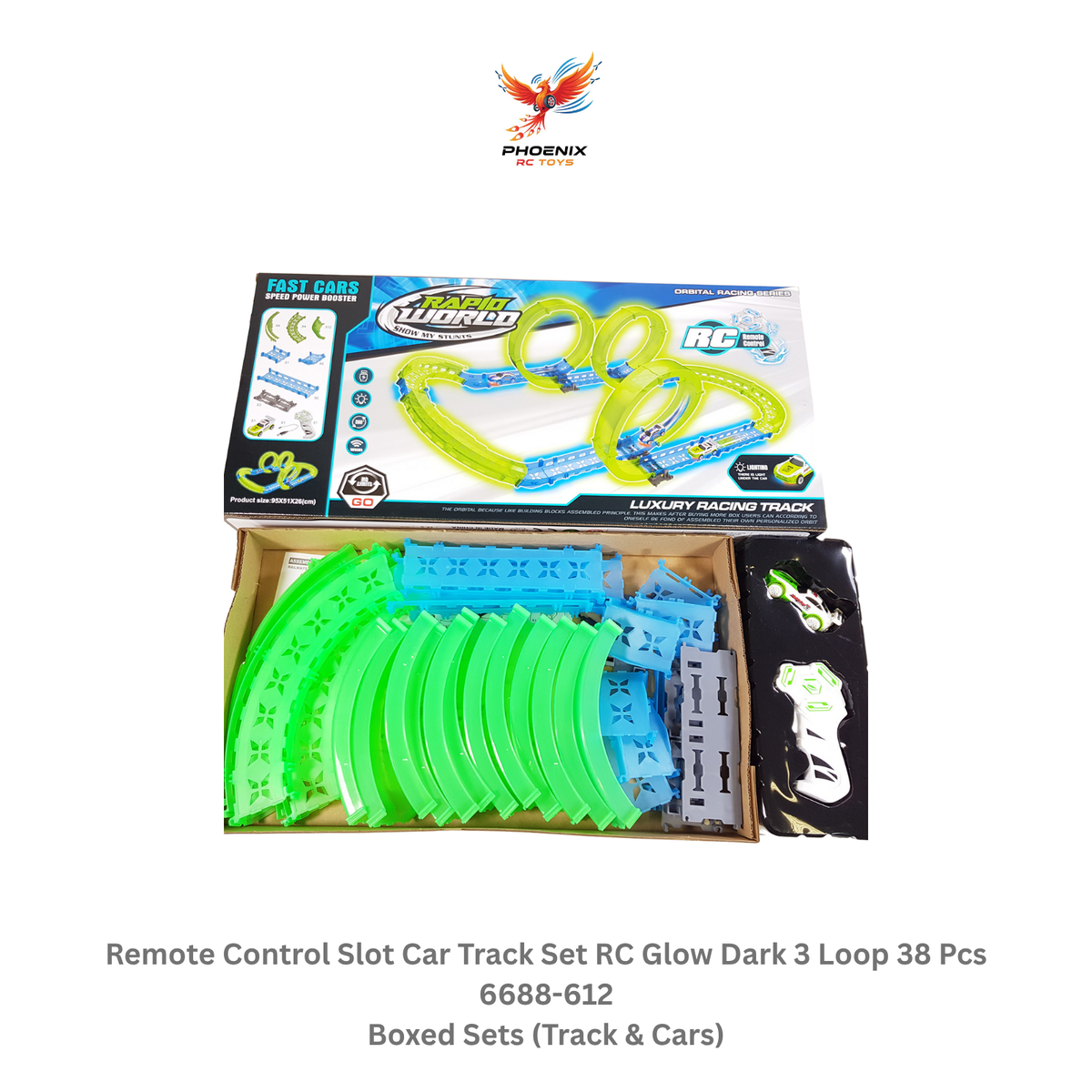 Phoenix RC Toys 6688-612 glow track set product image