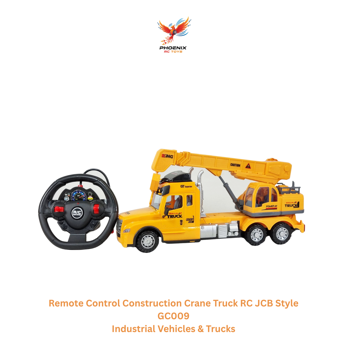 Phoenix RC Toys GC009 remote control construction crane truck product image