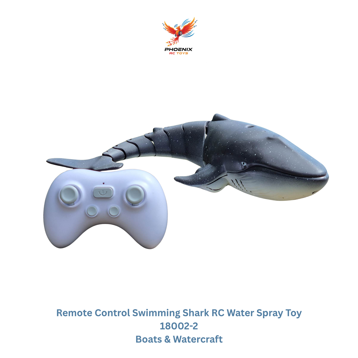Phoenix RC Toys 18002-2 swimming shark and controller product image