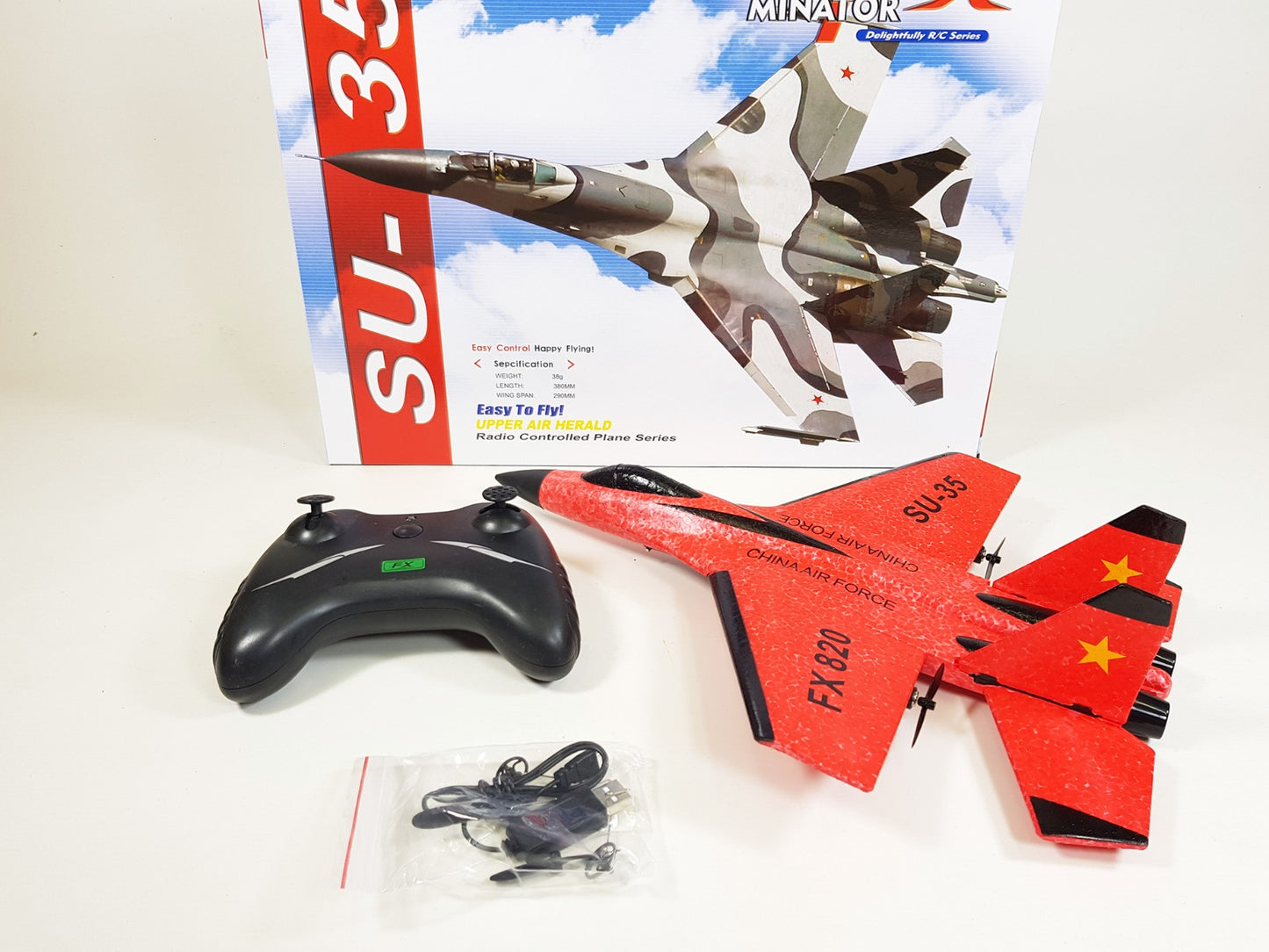 FX-820 2.4G 2CH Remote Control SU-35 Glider 290mm Wingspan EPP Micro Indoor RC Airplane Aircraft RTF Drone Helicopter