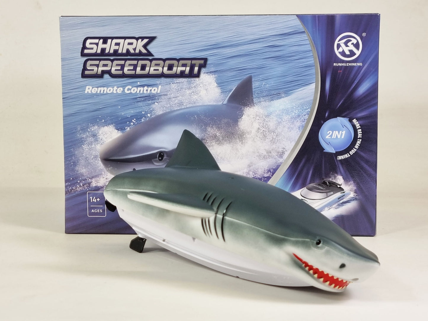 Remote Control Boat Shark RC Shark Boat Toy 2 in 1, 2.4GHz RC Electric Boat, Kids Electric Shark Toy for Pools and Lakes, Summer Toy Gift for Pool Lake Pond