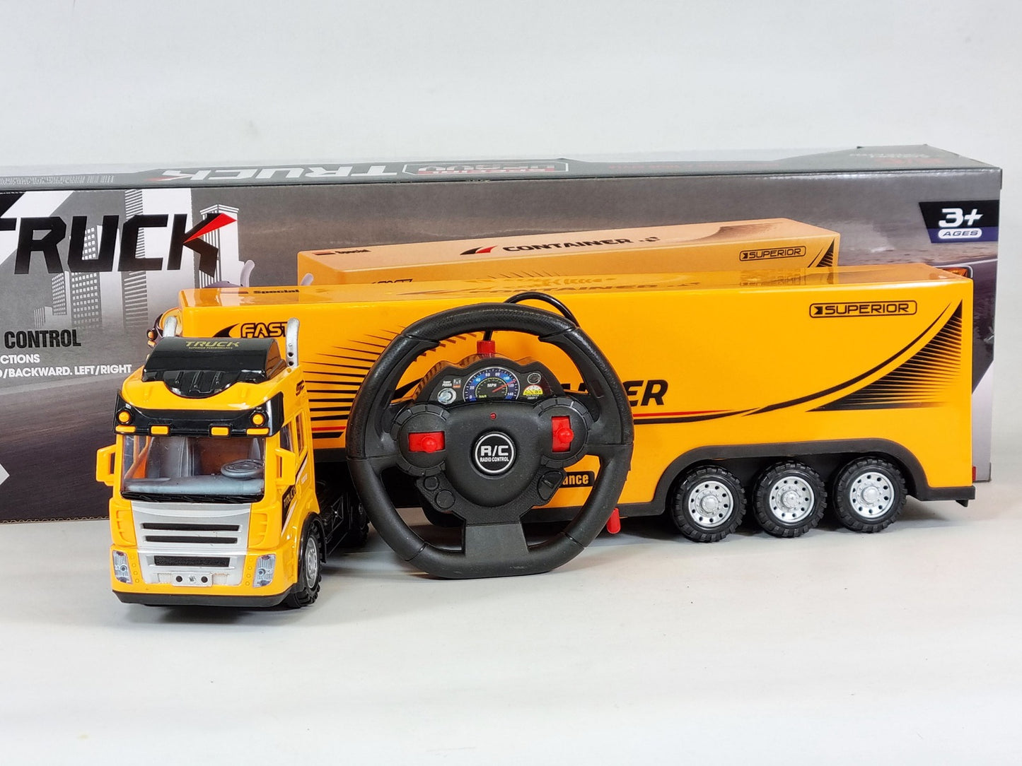 RC School Bus Container Truck Radio Control Lorry Scania Wagon Toy R/C Model Gift Trucker