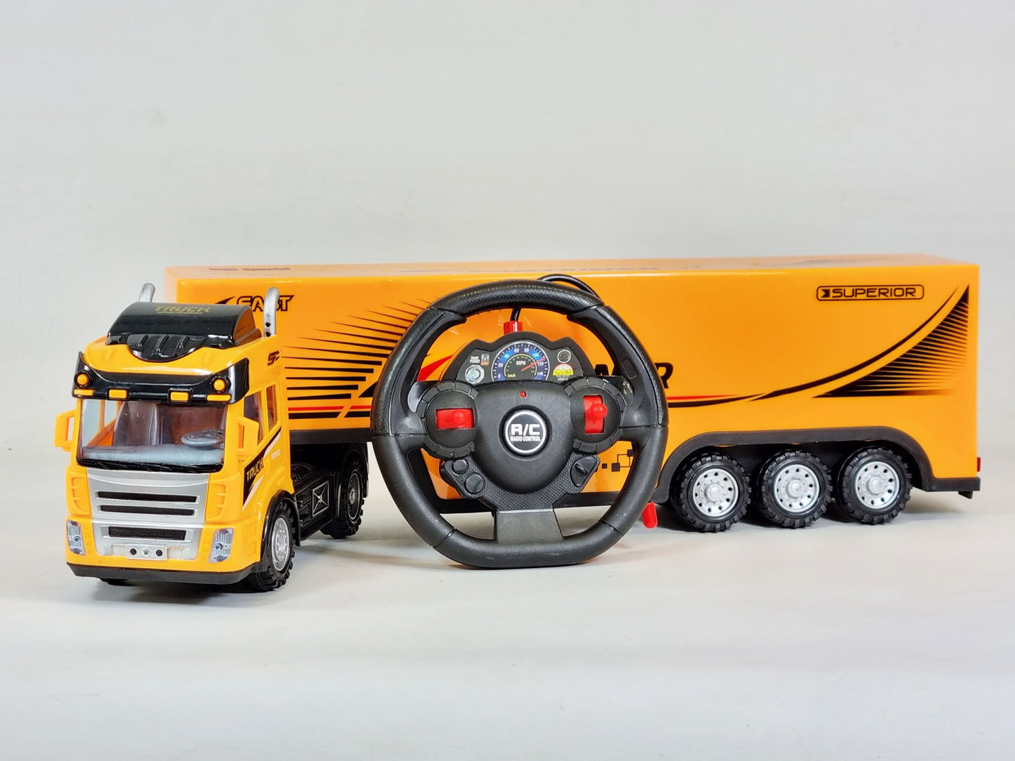 RC School Bus Container Truck Radio Control Lorry Scania Wagon Toy R/C Model Gift Trucker