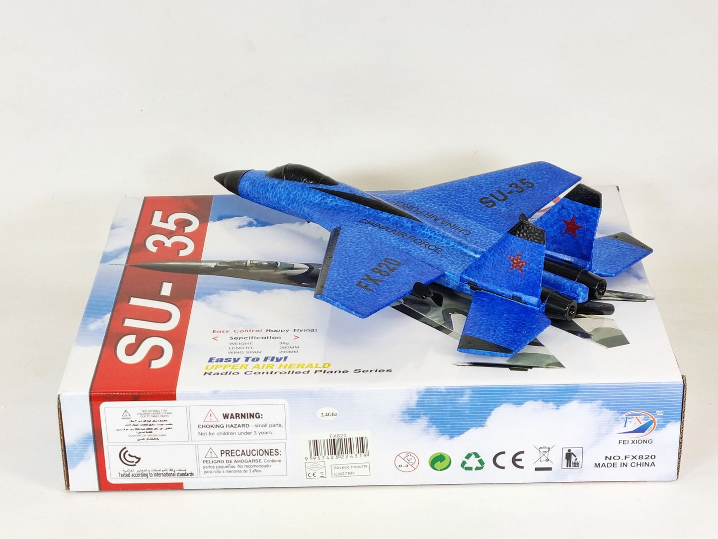 FX-820 2.4G 2CH Remote Control SU-35 Glider 290mm Wingspan EPP Micro Indoor RC Airplane Aircraft RTF Drone Helicopter
