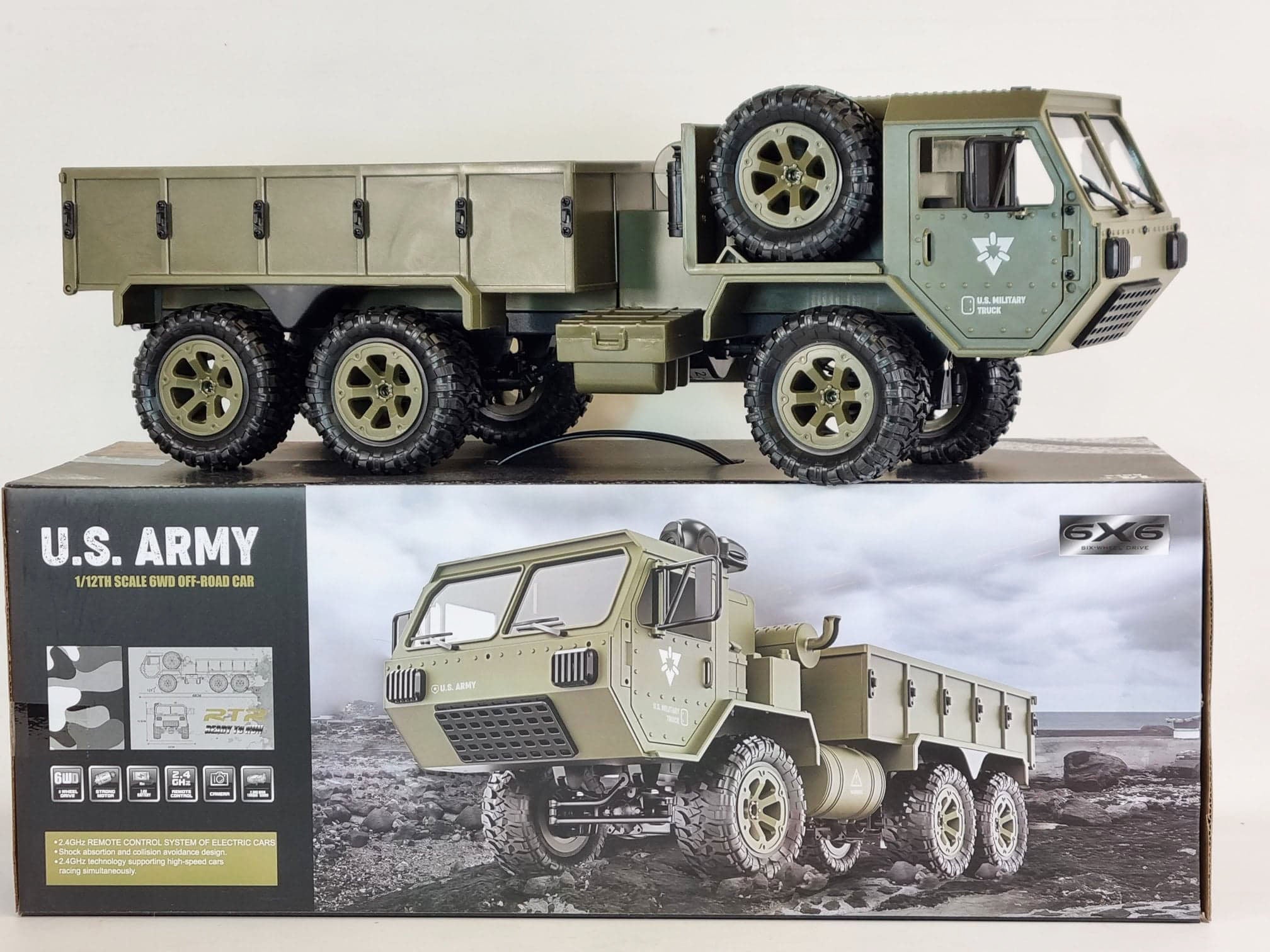 RC Military Truck Willys Jeep 6WD Off Road 6x6 FY00A Radio Control