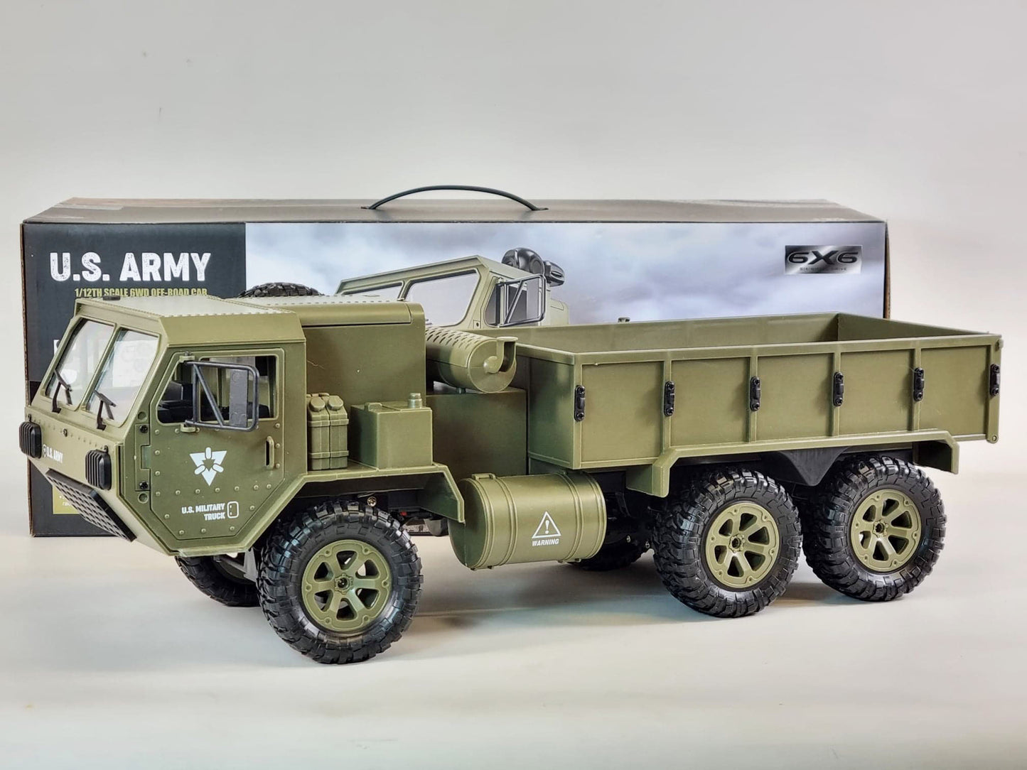 RC Military Truck Willys Jeep 6WD Off Road 6x6 FY00A Radio Control Army Truck Radio Control 1/12 US Army Model Tank