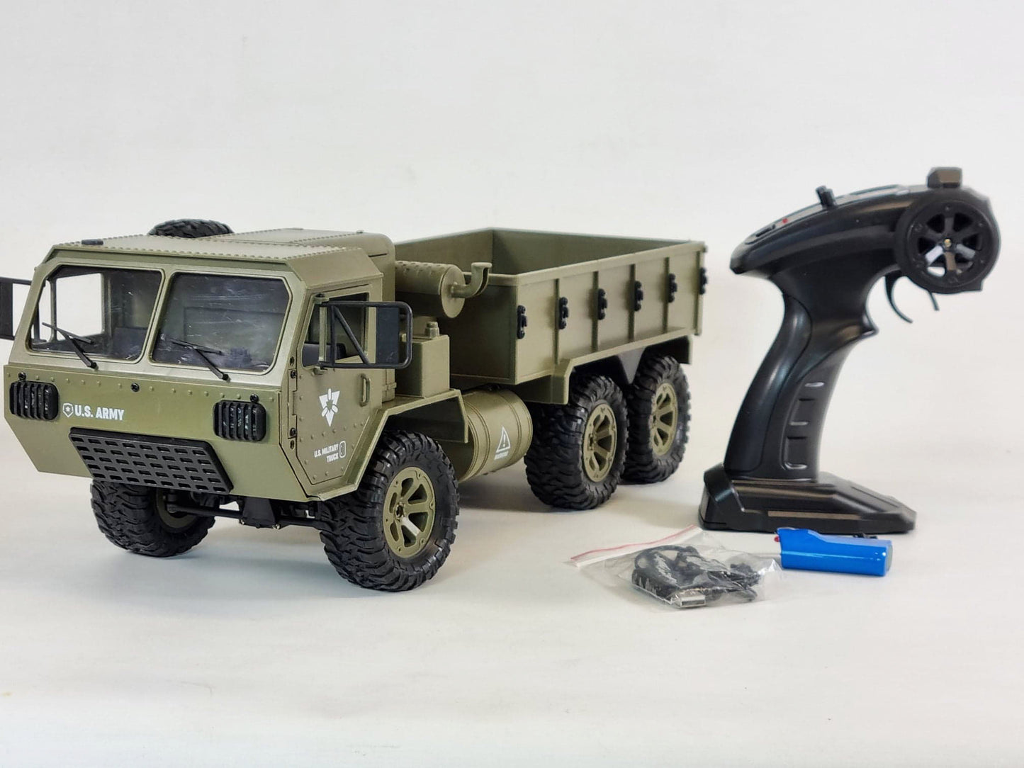 RC Military Truck Willys Jeep 6WD Off Road 6x6 FY00A Radio Control Army Truck Radio Control 1/12 US Army Model Tank