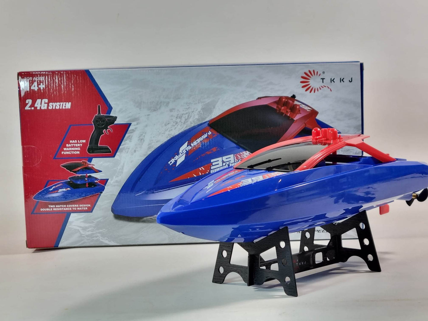 RC Racing Speedboat Rabing H100 H109 Twin Motor 2.4ghz Atlantic Yacht R/C Race Boat 35KMH Battery power