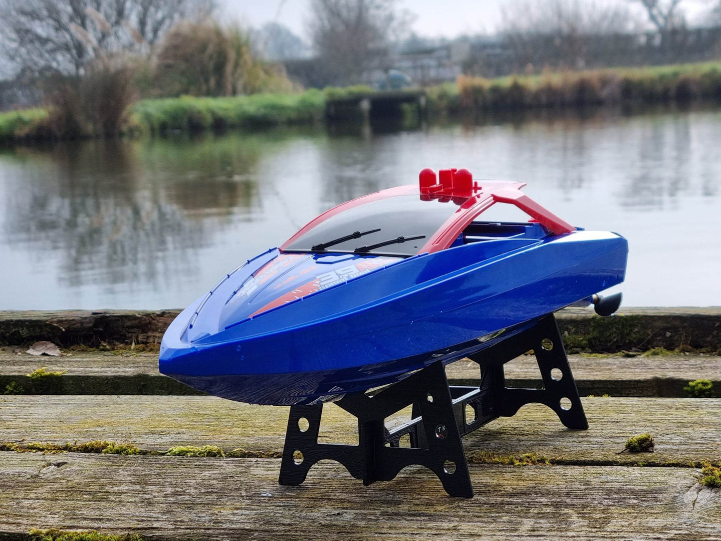 RC Racing Speedboat Rabing H100 H109 Twin Motor 2.4ghz Atlantic Yacht R/C Race Boat 35KMH Battery power