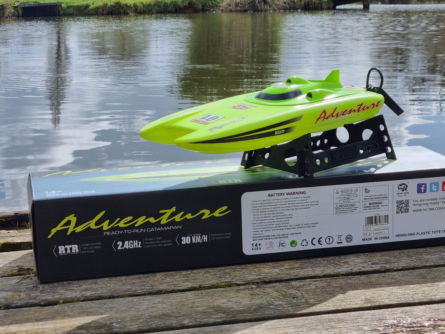 HENG LONG 3788 2.4G Remote Control RC Racing Boat 30K High Speed Electric Water Toy