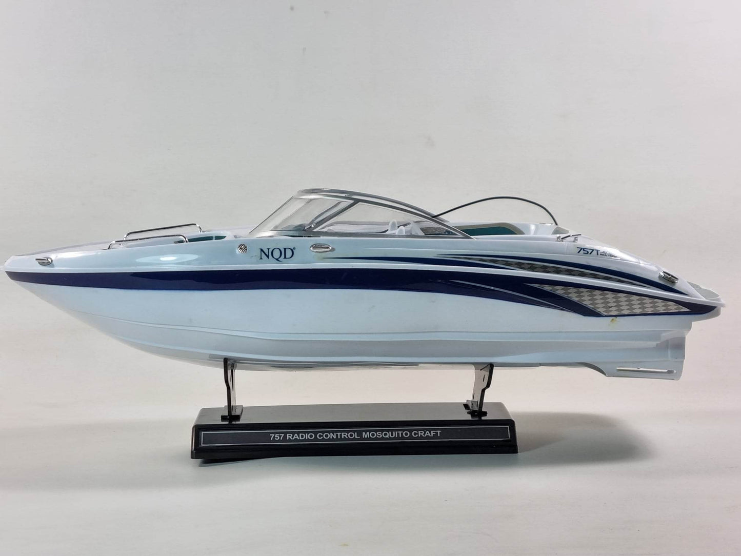 1:25 White Radio Remote Control RC Atlantic Sea Tour Racing Speed Boat Yacht RTR