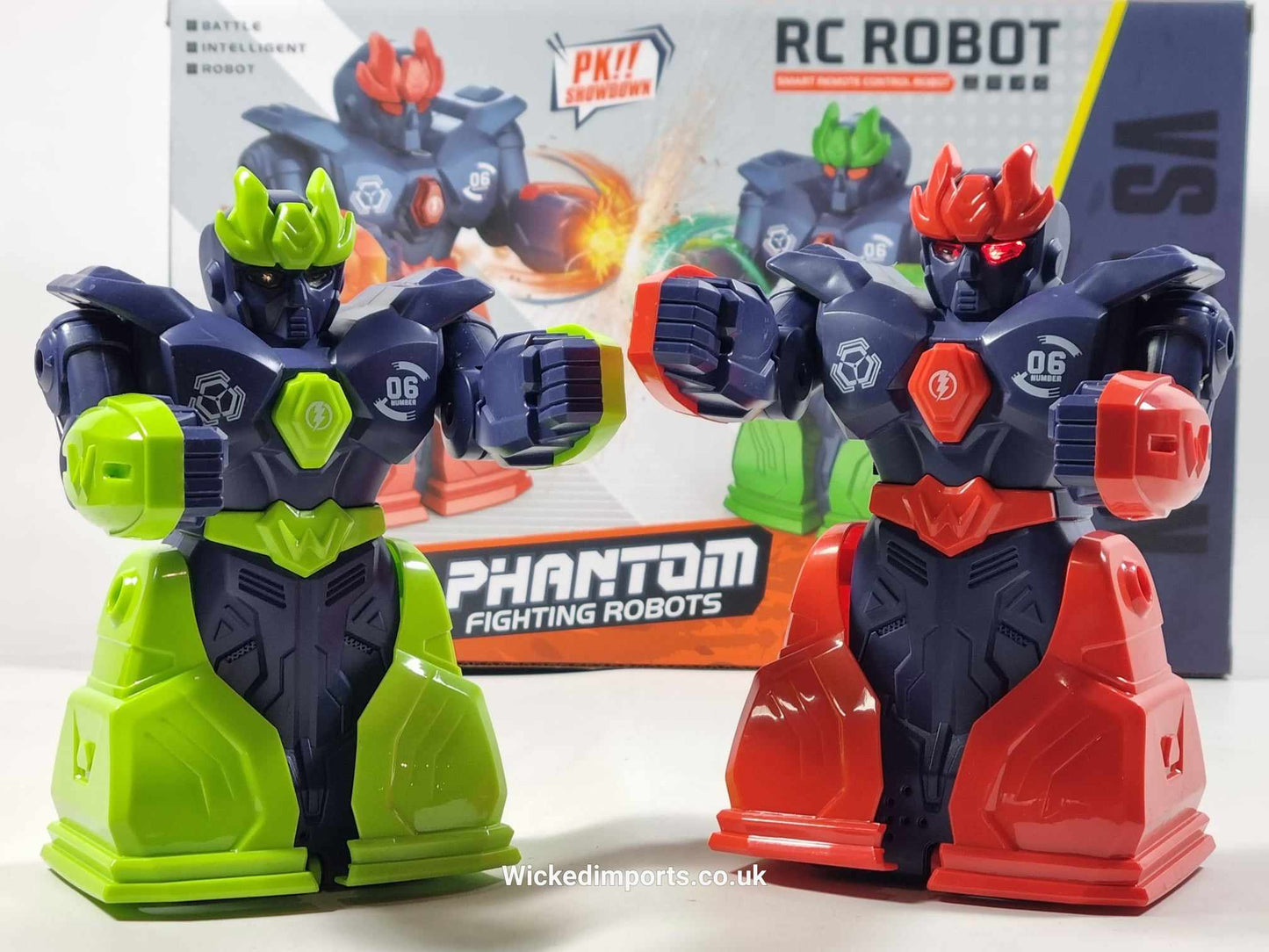 Remote Control Christmas Dinner BATTLE ROBOT Fighting Boxing Match PAIR ROBOT WARS