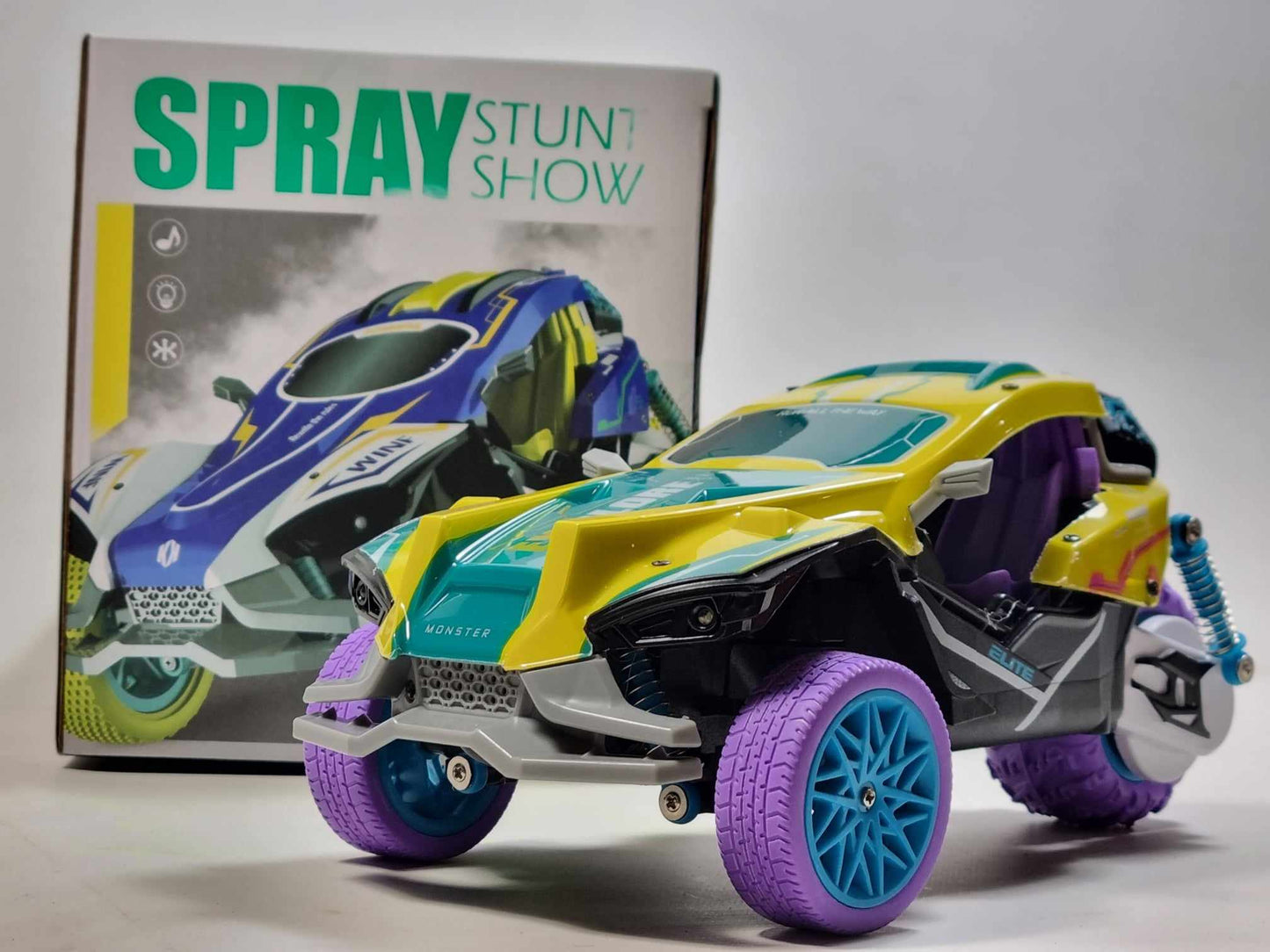 RC Buggy Off Road Trike RC Car Rock Climbing Radio Control LED Lights REAL SMOKE Motorbike Toy Rubber Wheels