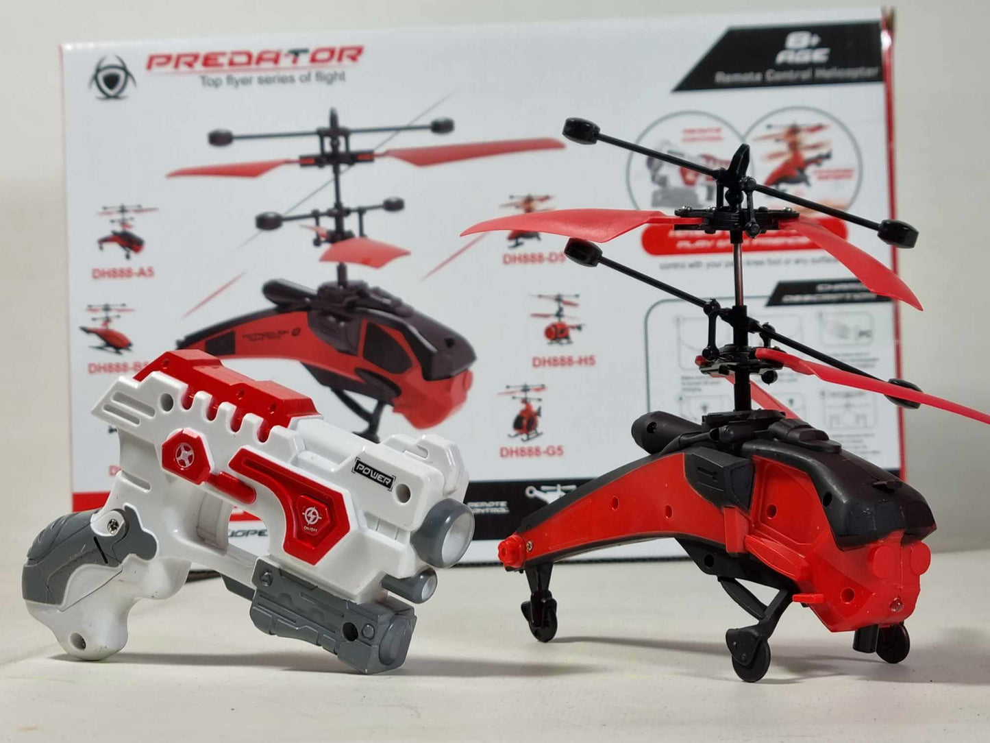 RC Helicopter Indoor Kids 1ch Easy Fly Laser Pistol Control Remote Drone UFO ADHD Toy Plane