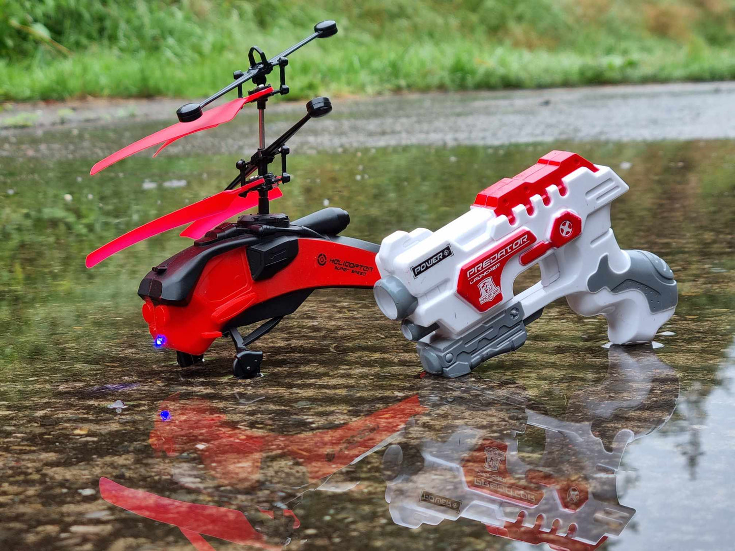 RC Helicopter Indoor Kids 1ch Easy Fly Laser Pistol Control Remote Drone UFO ADHD Toy Plane