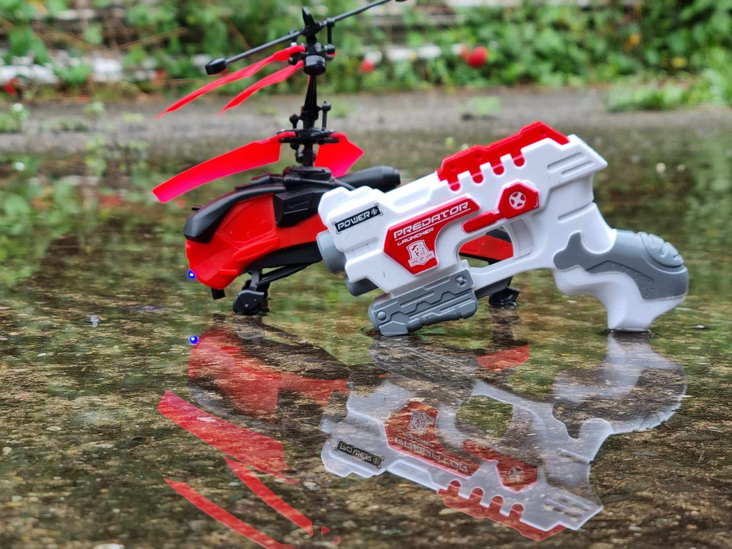 RC Helicopter Indoor Kids 1ch Easy Fly Laser Pistol Control Remote Drone UFO ADHD Toy Plane