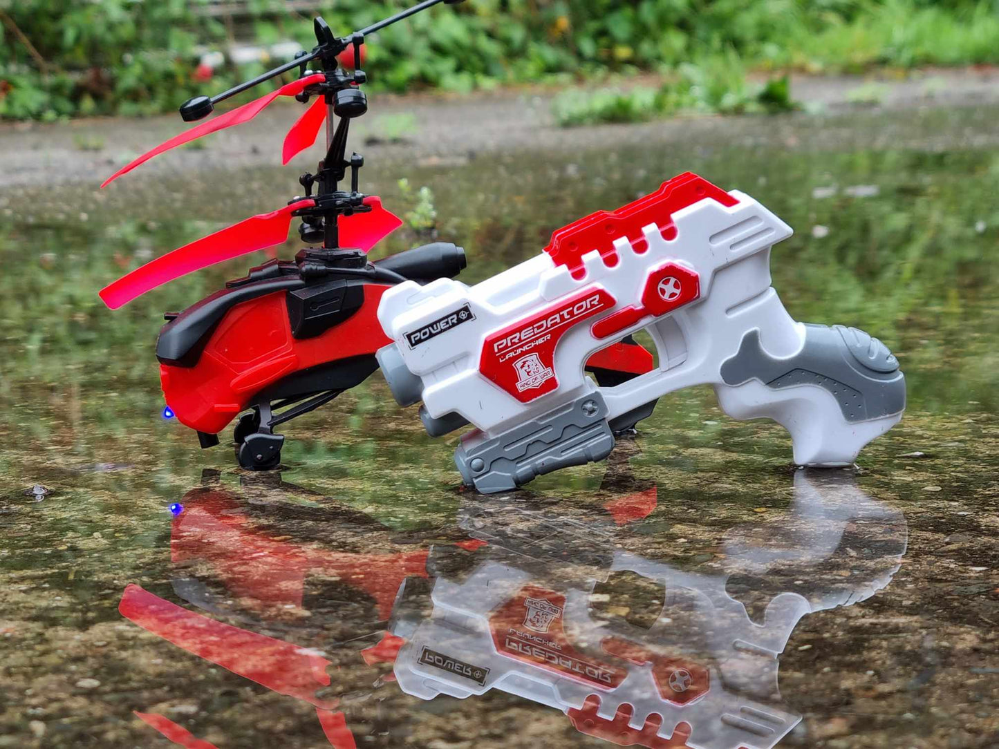 RC Helicopter Indoor Kids 1ch Easy Fly Laser Pistol Control Remote Drone UFO ADHD Toy Plane