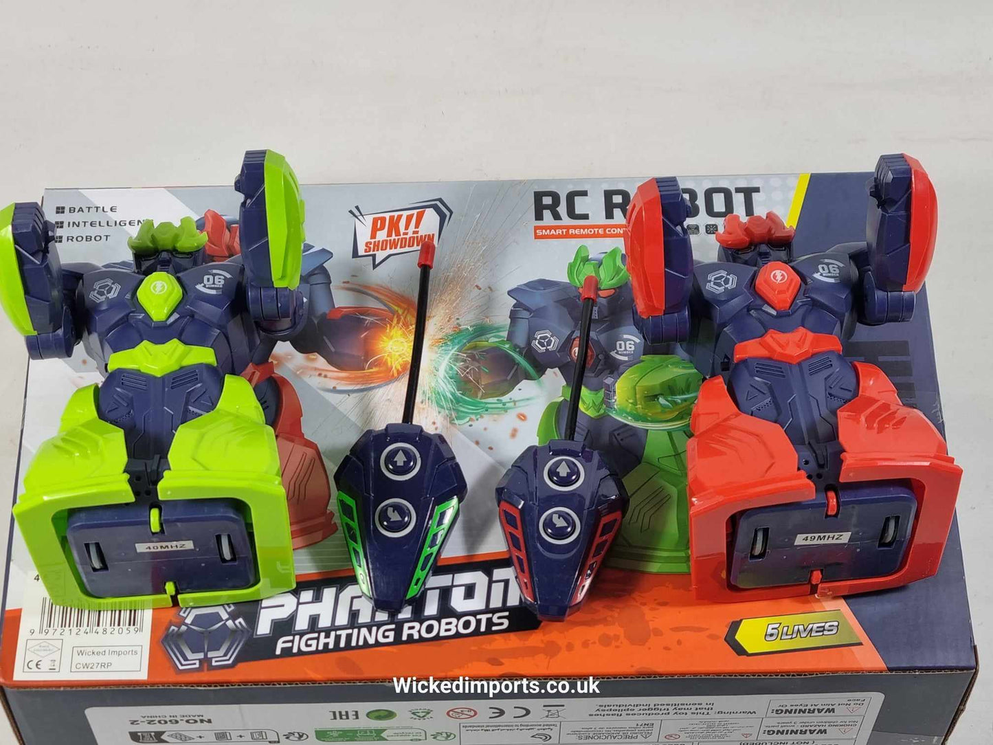 Remote Control Christmas Dinner BATTLE ROBOT Fighting Boxing Match PAIR ROBOT WARS