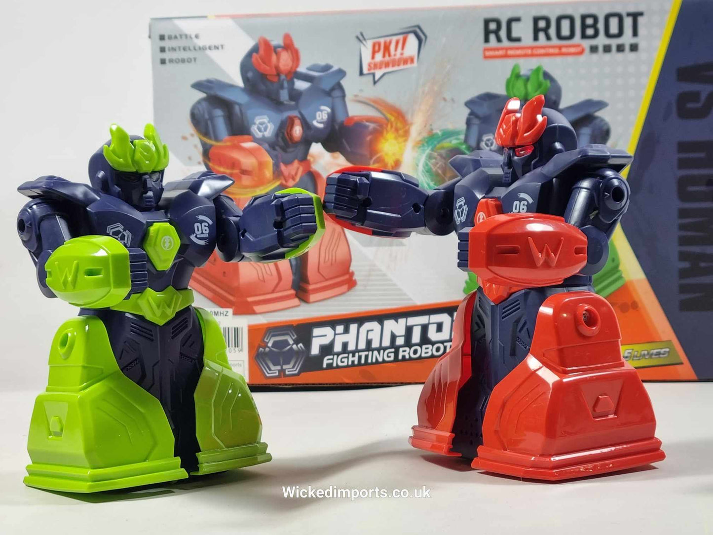 Remote Control Christmas Dinner BATTLE ROBOT Fighting Boxing Match PAIR ROBOT WARS