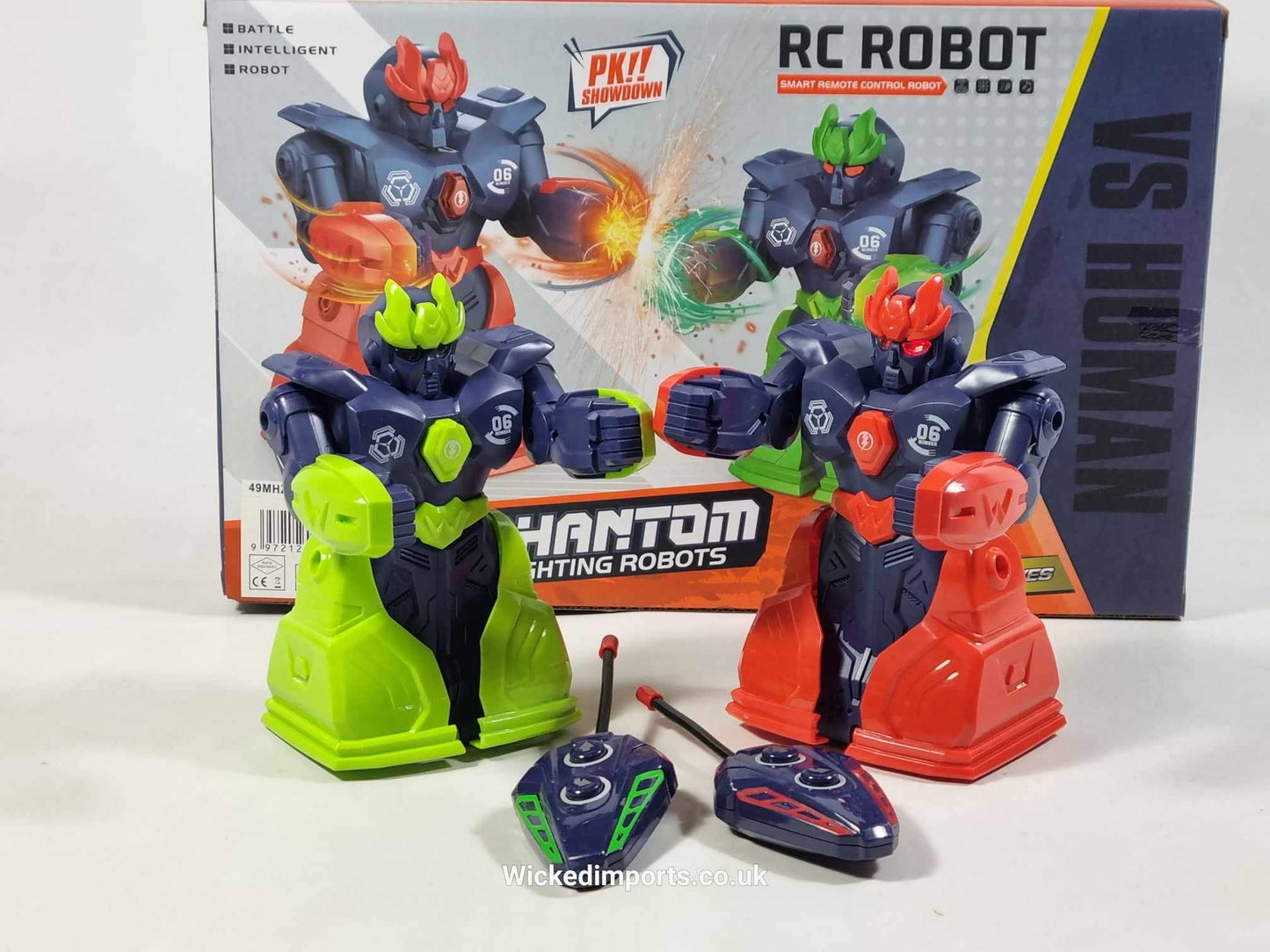 Remote Control Christmas Dinner BATTLE ROBOT Fighting Boxing Match PAIR ROBOT WARS