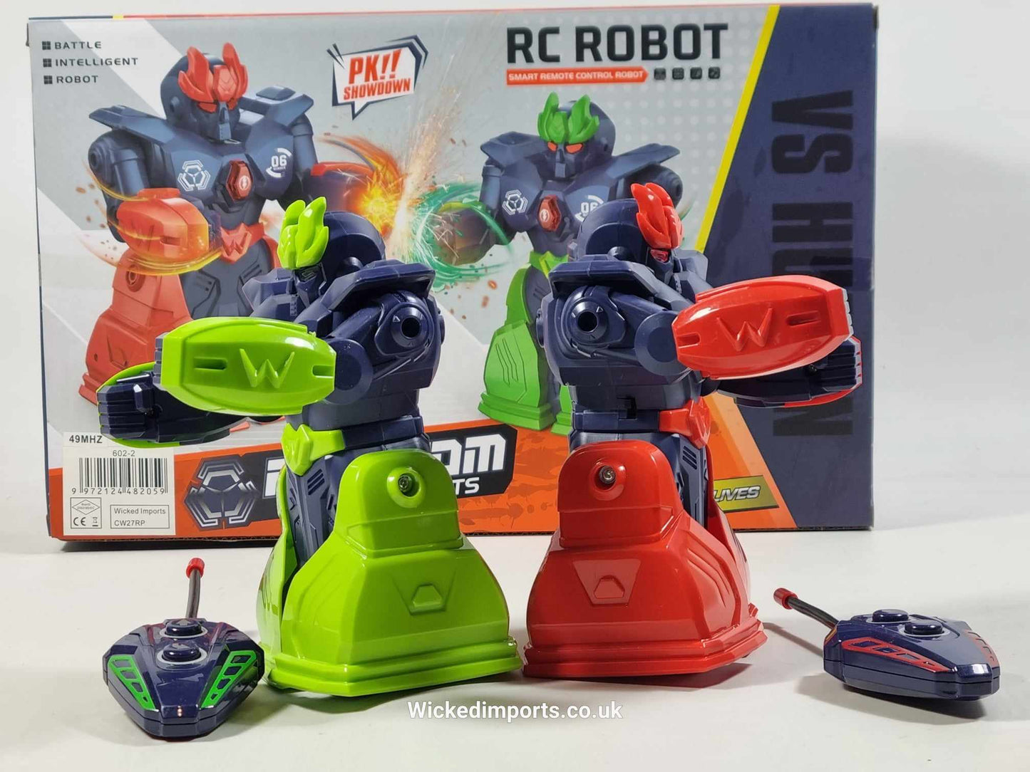 Remote Control Christmas Dinner BATTLE ROBOT Fighting Boxing Match PAIR ROBOT WARS