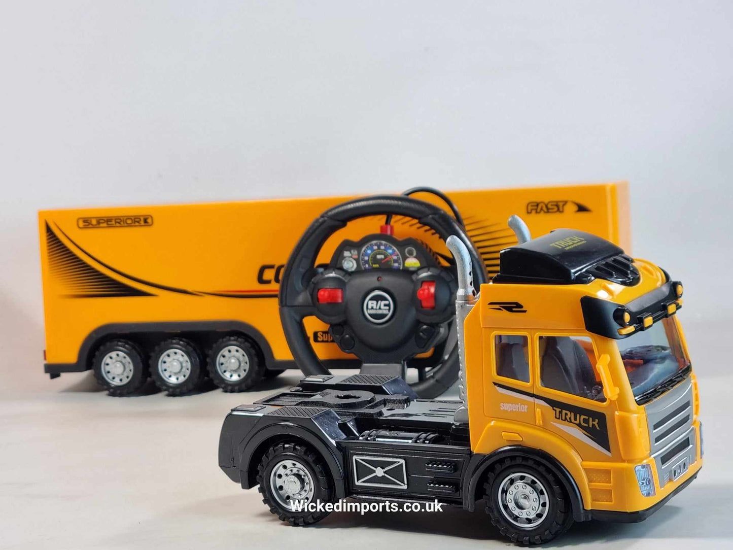 RC School Bus Container Truck Radio Control Lorry Scania Wagon Toy R/C Model Gift Trucker