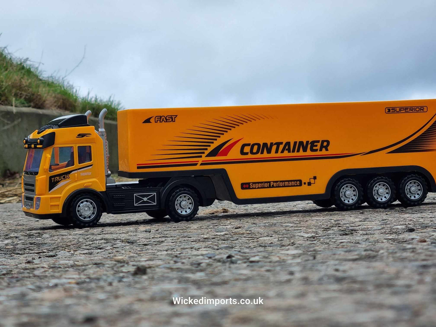 RC School Bus Container Truck Radio Control Lorry Scania Wagon Toy R/C Model Gift Trucker