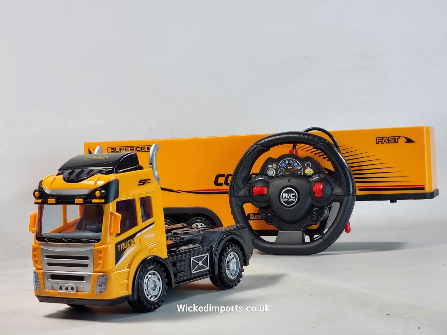 RC School Bus Container Truck Radio Control Lorry Scania Wagon Toy R/C Model Gift Trucker