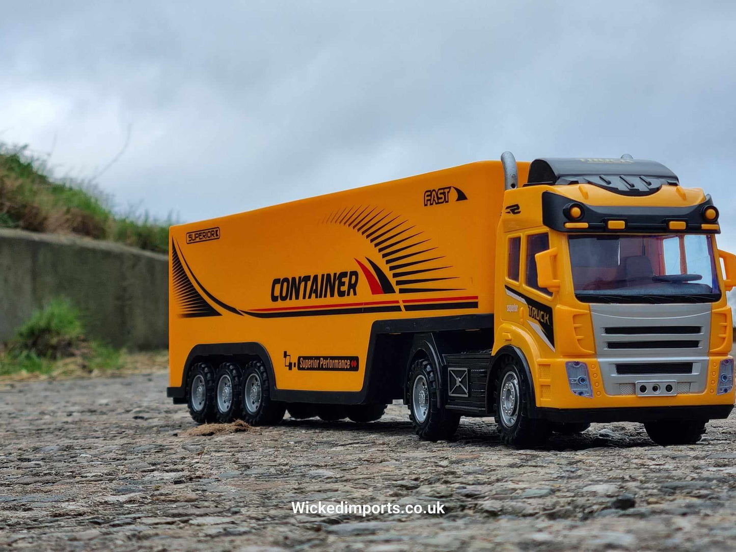 RC School Bus Container Truck Radio Control Lorry Scania Wagon Toy R/C Model Gift Trucker