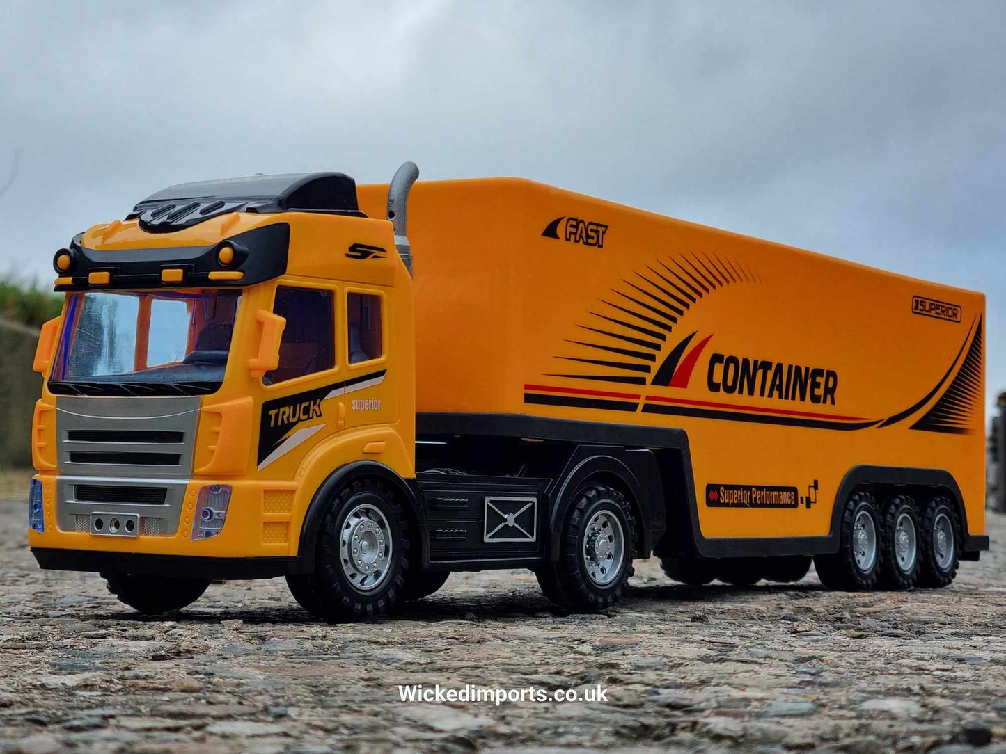 RC School Bus Container Truck Radio Control Lorry Scania Wagon Toy R/C Model Gift Trucker