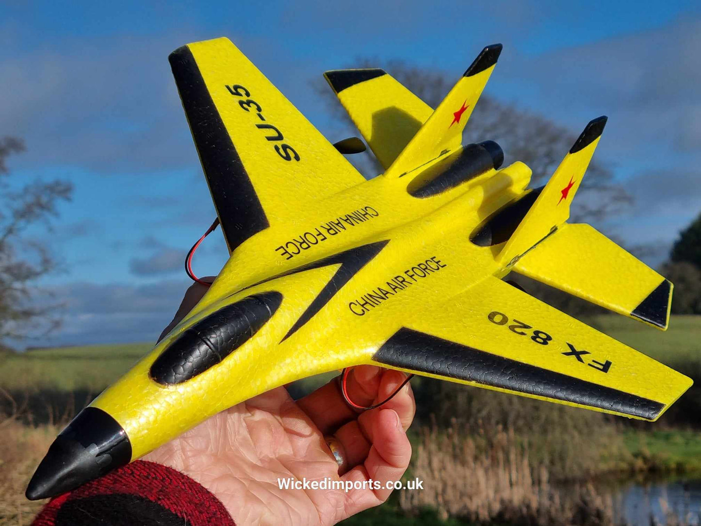 FX-820 2.4G 2CH Remote Control SU-35 Glider 290mm Wingspan EPP Micro Indoor RC Airplane Aircraft RTF Drone Helicopter