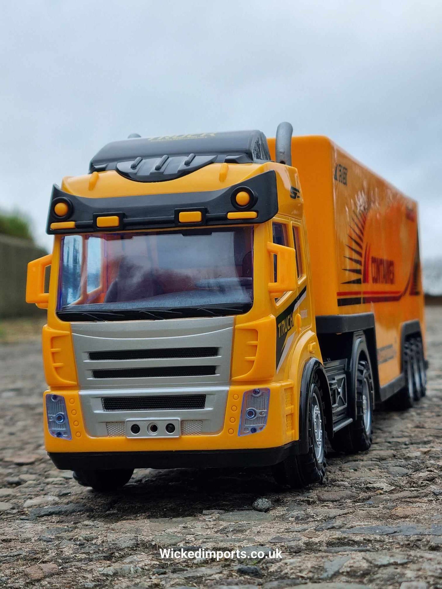 RC School Bus Container Truck Radio Control Lorry Scania Wagon Toy R/C Model Gift Trucker