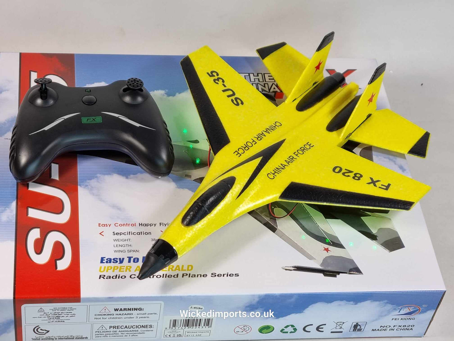 FX-820 2.4G 2CH Remote Control SU-35 Glider 290mm Wingspan EPP Micro Indoor RC Airplane Aircraft RTF Drone Helicopter