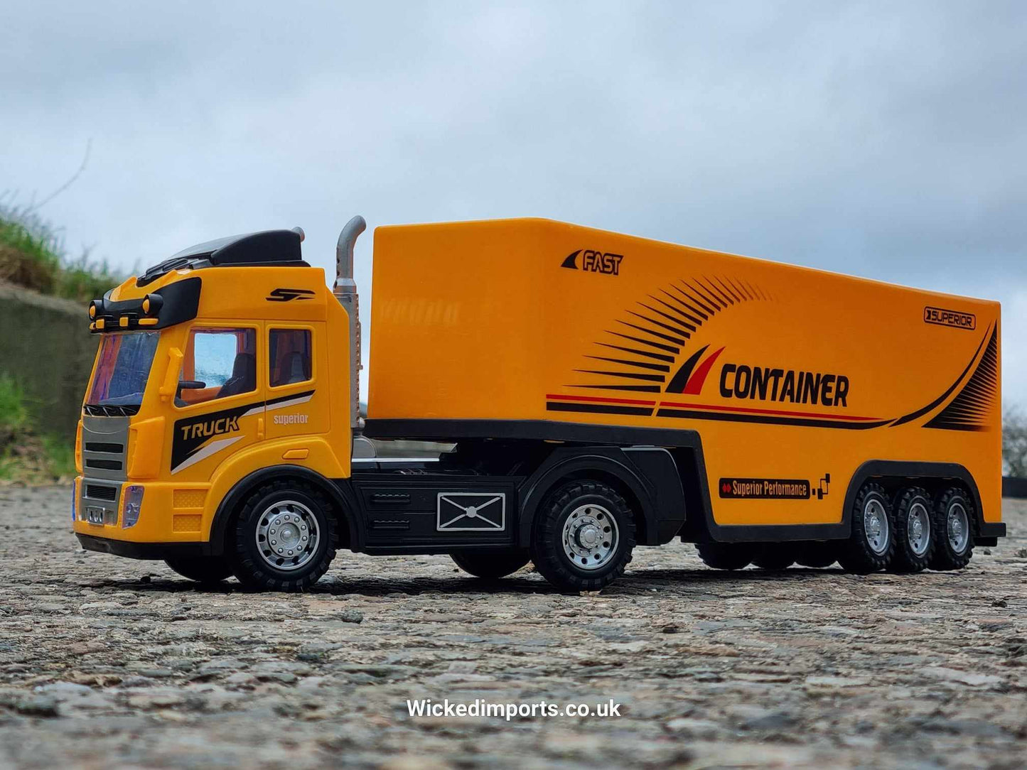 RC School Bus Container Truck Radio Control Lorry Scania Wagon Toy R/C Model Gift Trucker