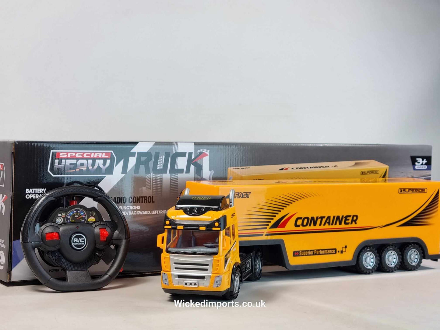 RC School Bus Container Truck Radio Control Lorry Scania Wagon Toy R/C Model Gift Trucker