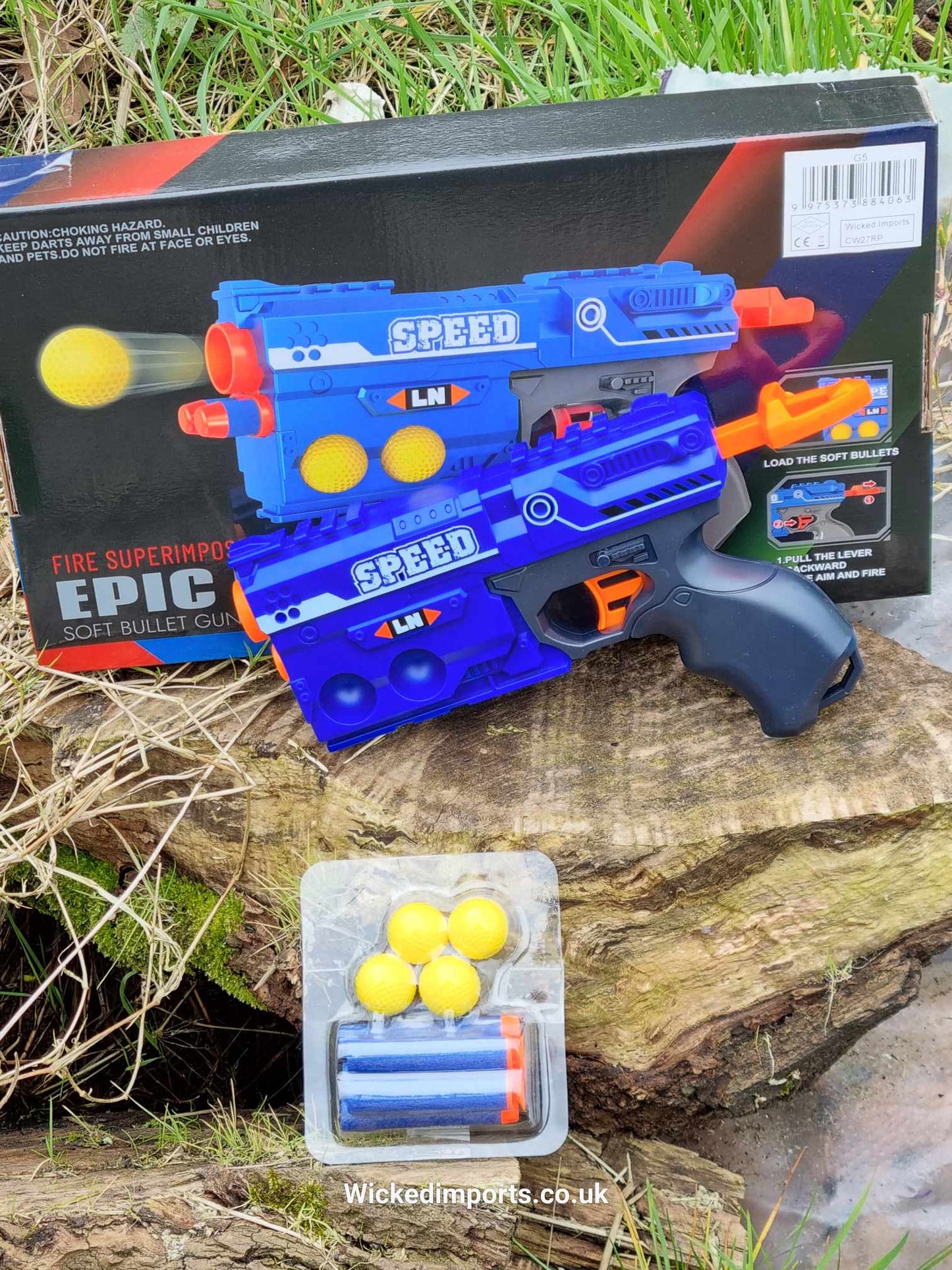 NERF Bullet Soft Dart Gun 2 in 1 Air Power Kids Army Toy soft Ball Firing playset Boys Girls Gift