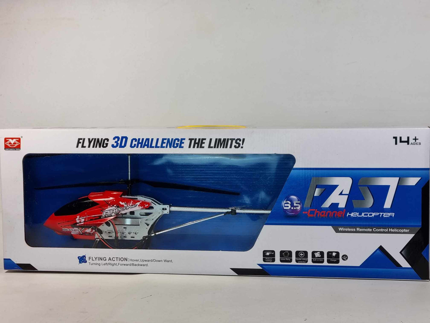 Remote control RC alloy shark indoor or outdoor model gyro helicopter 3.5ch easy fly 2.4ghz air plane model drone