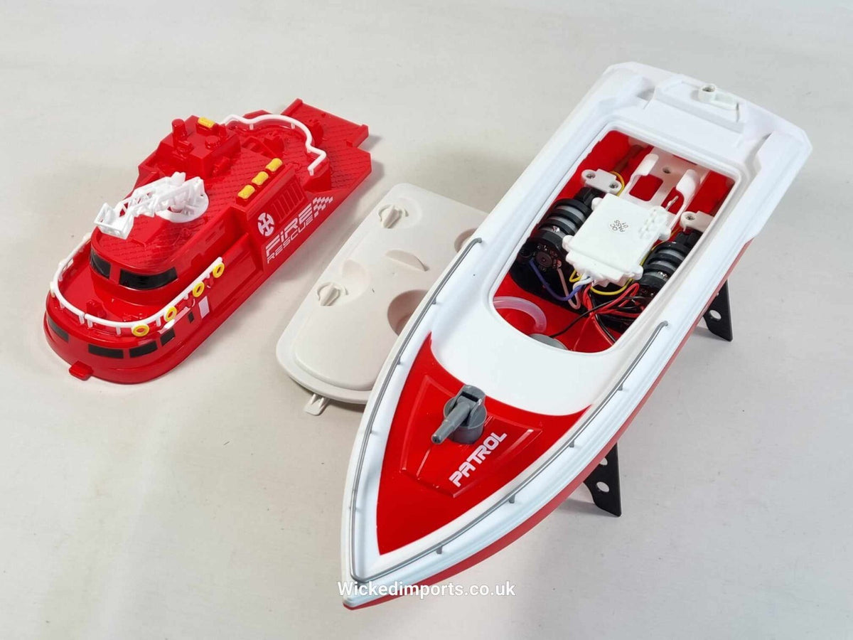 H160 RC fire rescue boat side view