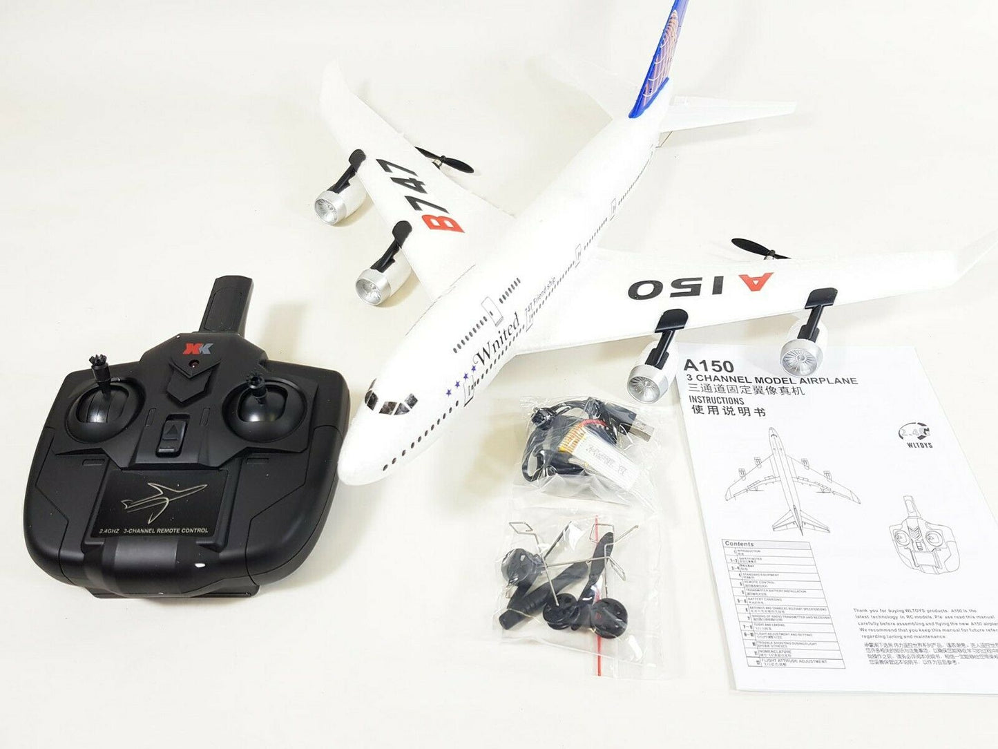 RC Jet Plane Boeing 747 Radio Control Model Cessna 2.4G 3ch EPP Foam Glider EASY Fly Twin Motor Airplane Drone Gift