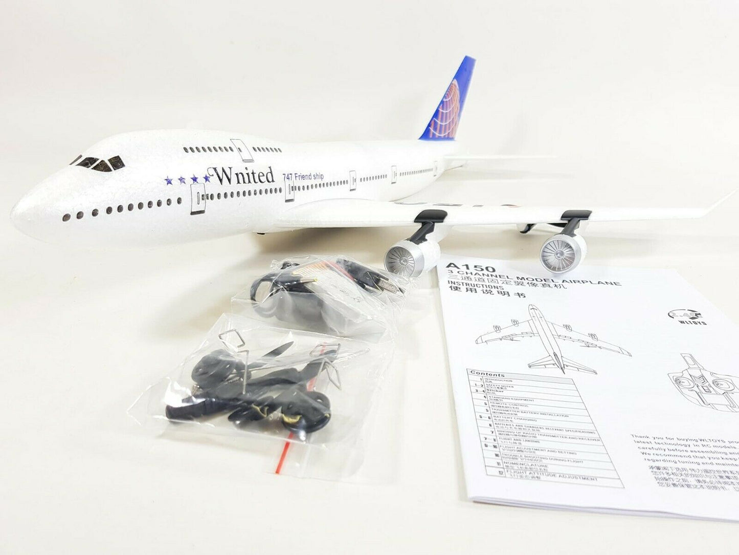 RC Jet Plane Boeing 747 Radio Control Model Cessna 2.4G 3ch EPP Foam Glider EASY Fly Twin Motor Airplane Drone Gift