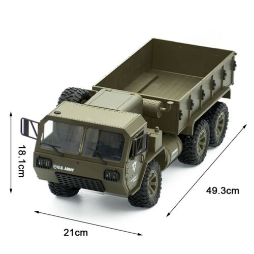 RC Military Truck Willys Jeep 6WD Off Road 6x6 FY00A Radio Control Army Truck Radio Control 1/12 US Army Model Tank