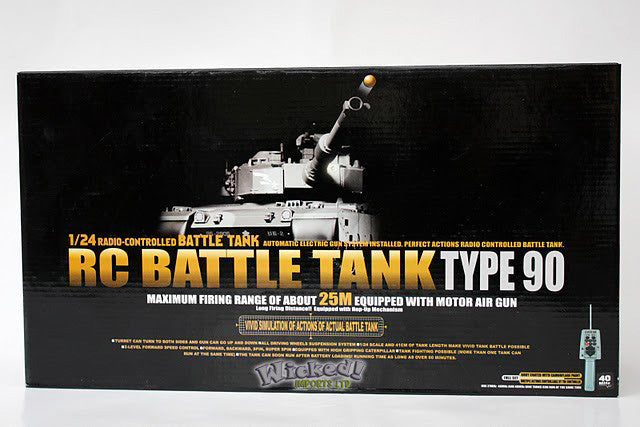 Heng Long RC BB Firing Radio Control Model Tank 3808 Type 90 2.4ghz Version 5 Infrared