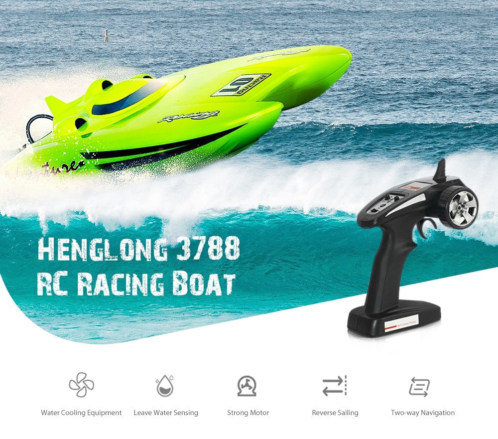 HENG LONG 3788 2.4G Remote Control RC Racing Boat 30K High Speed Electric Water Toy