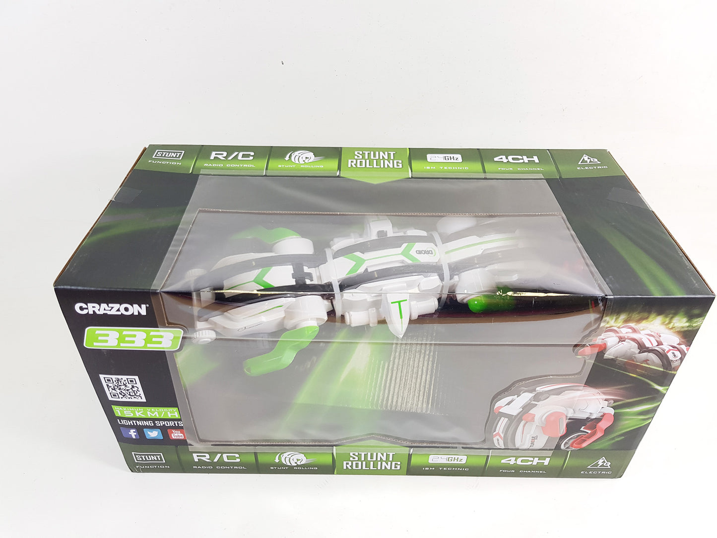 Large STUNT CAR TURBO Spin REMOTE CONTROL Electric RC TOY 360° Flip Racing Truck