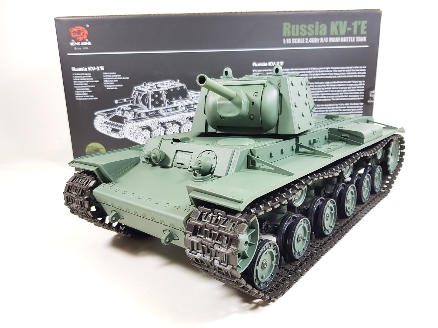 Heng Long rc tank 1/16 Metal Suspension Arms Radio remote control Russian KV1 Battle Tank 7.0 V UK 2.4G Panzer Model