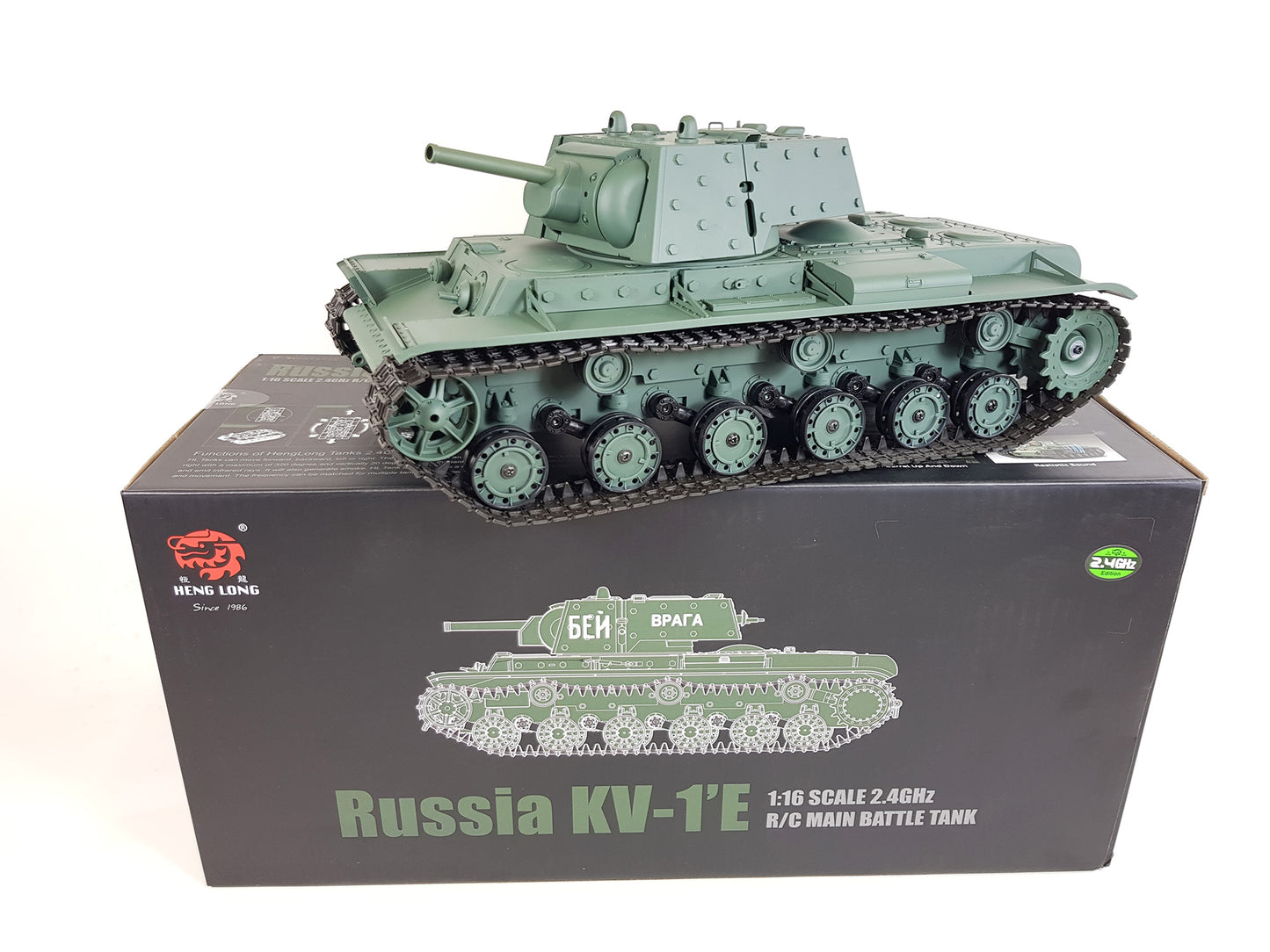 Heng Long rc tank 1/16 Metal Suspension Arms Radio remote control Russian KV1 Battle Tank 7.0 V UK 2.4G Panzer Model