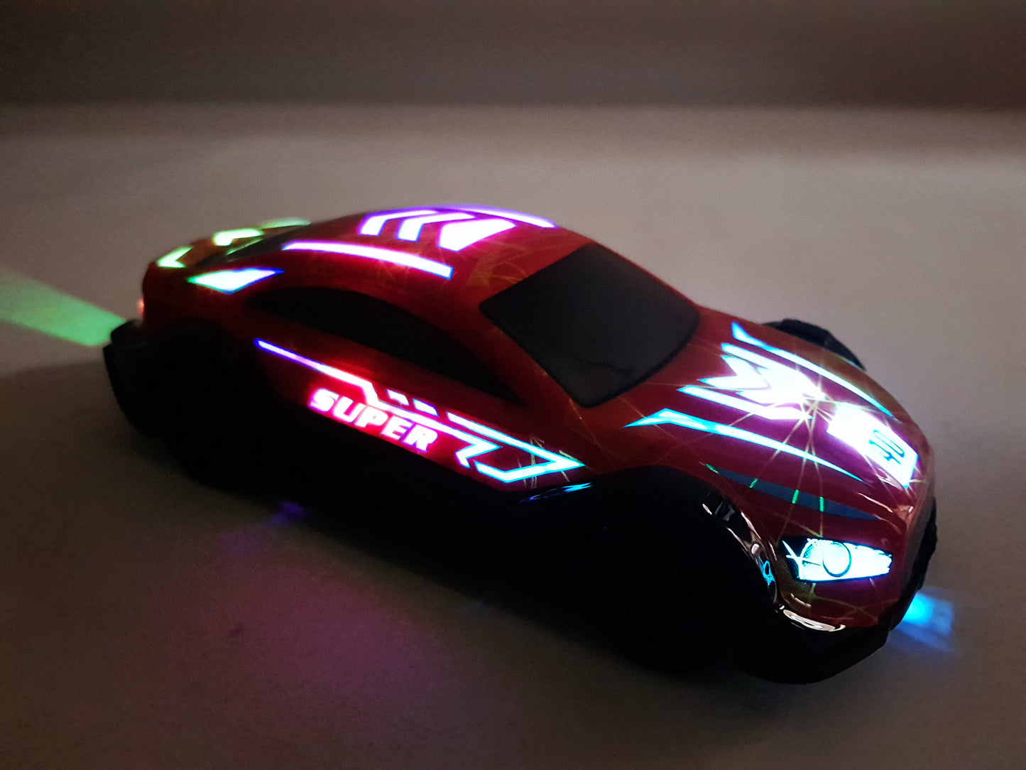 Remote Control Racing Car RC LED Lights Music 1:24